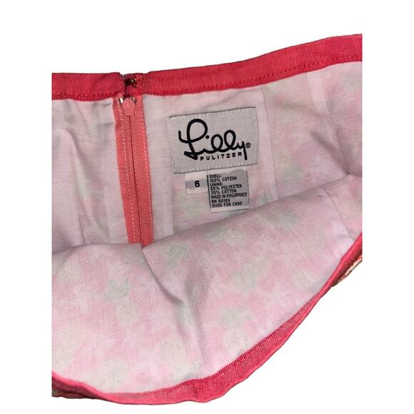 LILLY PULITZER Skirt ~ Pink Pineapple ~ VINTAGE White Label ~ Size 6 - Picture 6 of 9